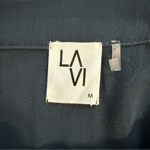 LaVi Blue White Ombre Handkerchief Midi Skirt Size Medium - Picture 5 of 11